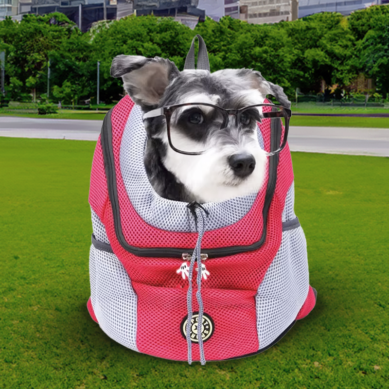 Mochila de Viagem Portátil de Ombro para Cachorros