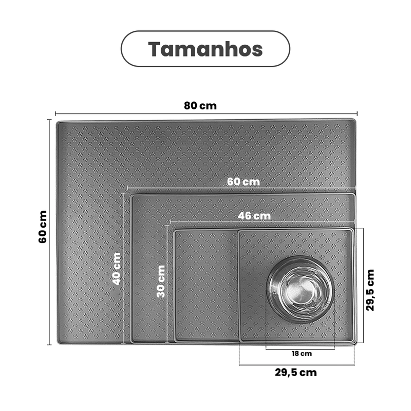 Tapete de Silicone Impermeável para Pets – Praticidade, Limpeza e Envio Rápido!