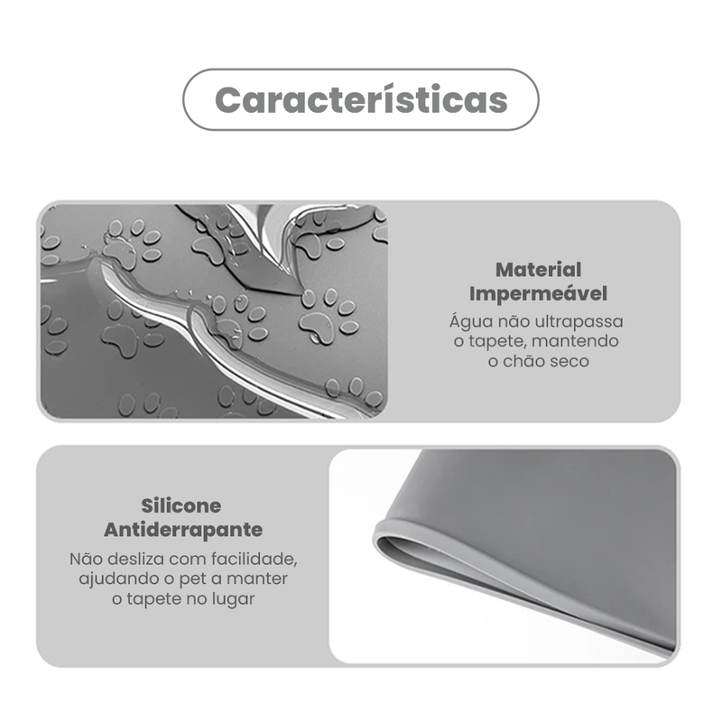 Tapete de Silicone Impermeável para Pets – Praticidade, Limpeza e Envio Rápido!