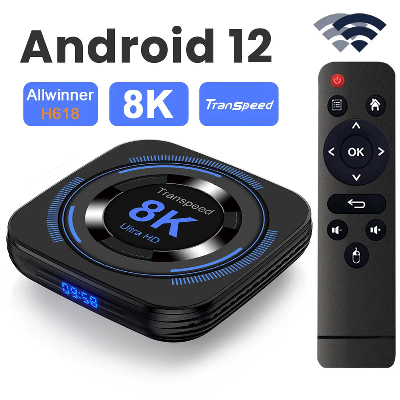 Transpeed Android 12 TV BOX8k