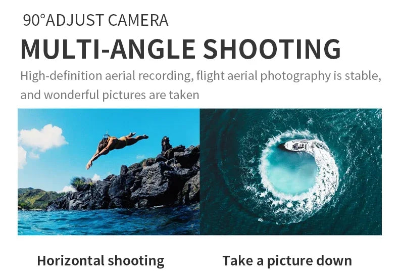 Professinal With 1080P Wide Angle HD Camera Foldable Helicopter WIFI FPV Height Hold Gift Toy 2024 E99Pro RC Drone 4K